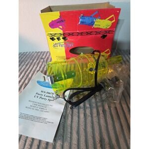 Vtg Lite Works UV Transparent Green Party Spotlight Blacklight 110V E27 Bulb NOS